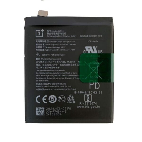 OnePlus 7T batterij