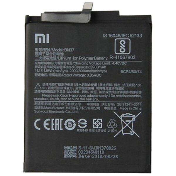 Xiaomi Redmi 6 Batterij